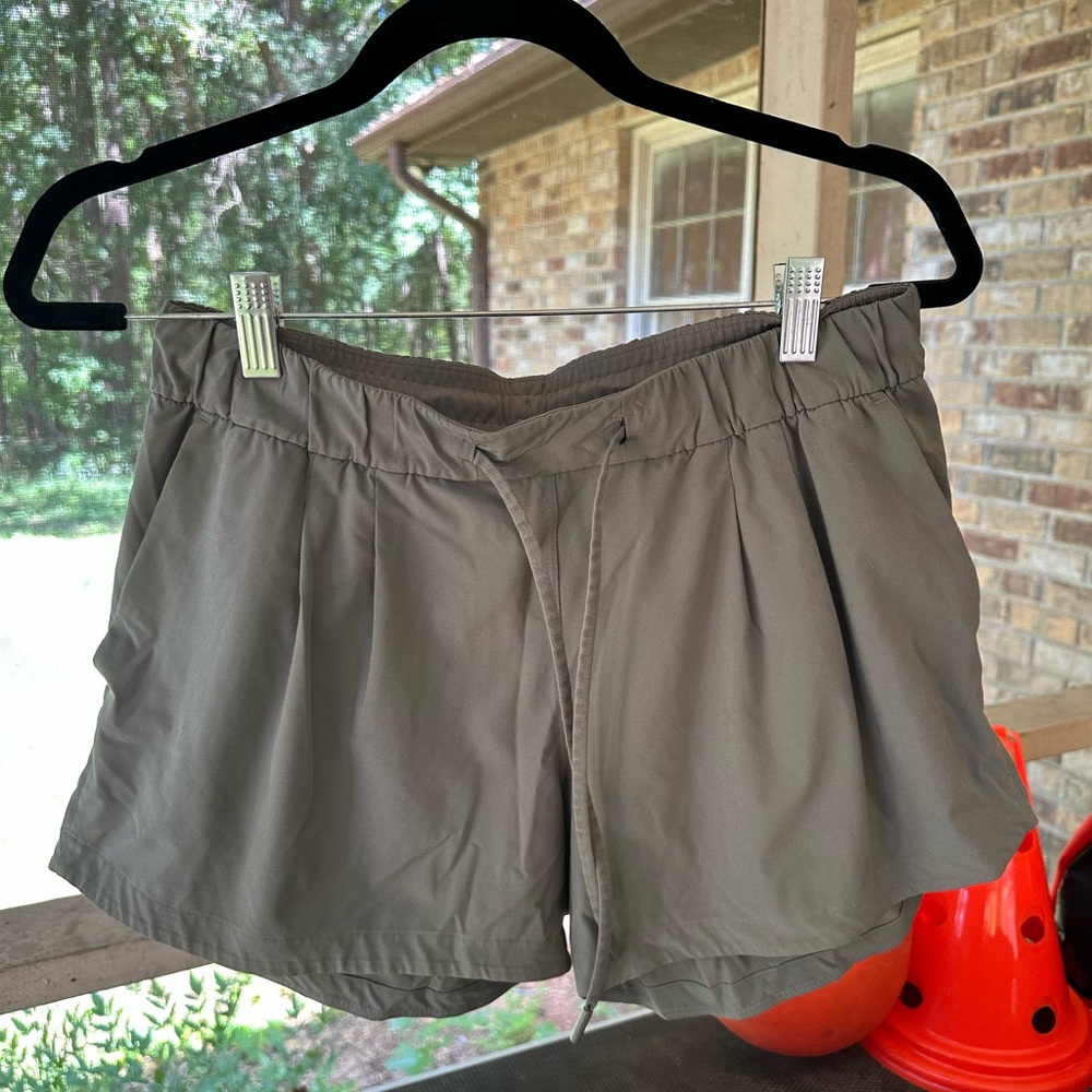 Lululemon Athletica Khaki Women's Athletic Shorts